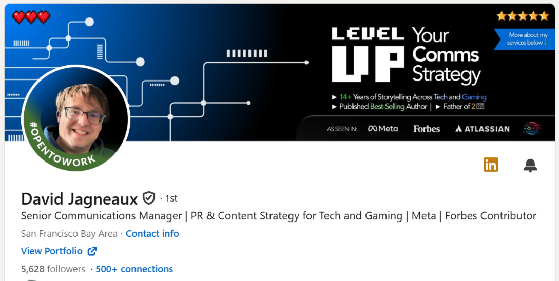 David's LinkedIn Profile Makeover